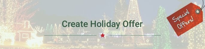 Create holiday offers