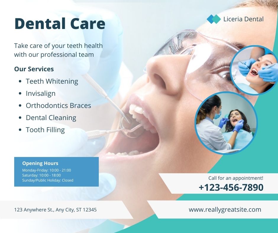 Dental Service Dental Care Landscape Template