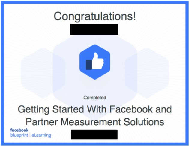 Facebook Blueprint Certification