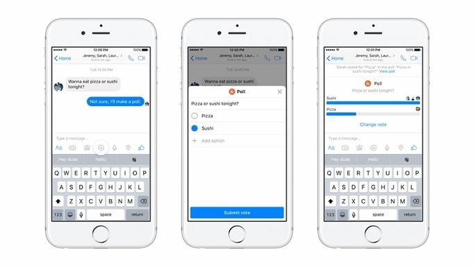 Facebook Messenger Poll