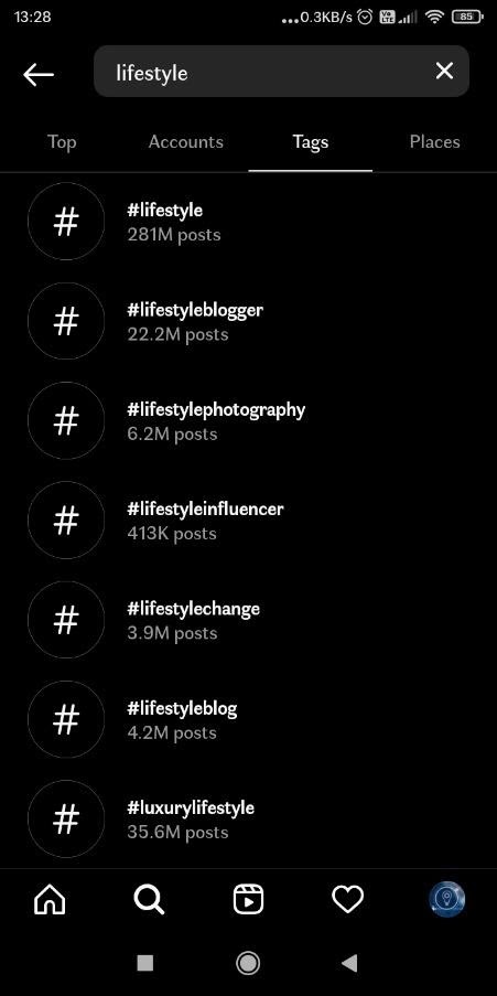 Lifestyle hashtags for Instagram