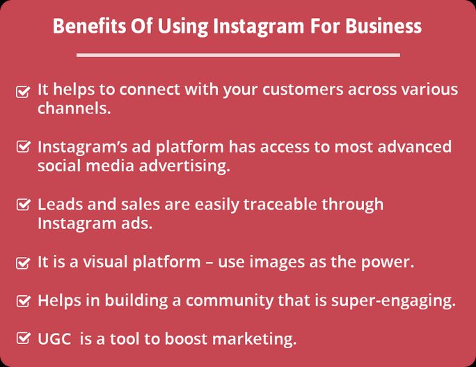 Benefits of Instagram for business