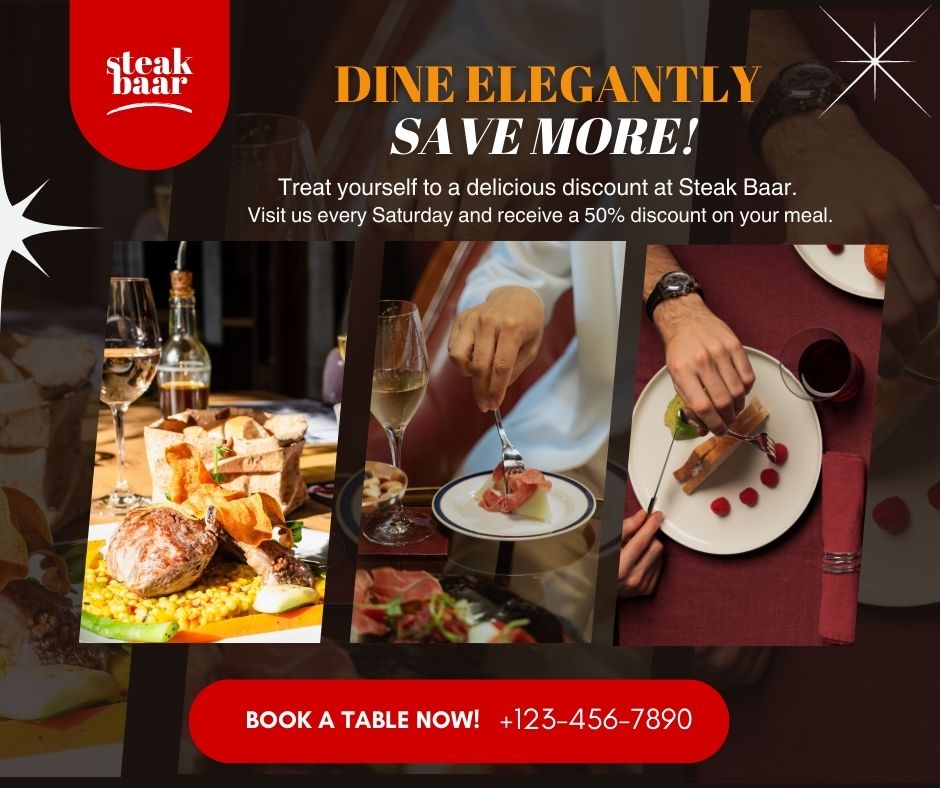 Restaurant Dine – Special Offer Landscape Template