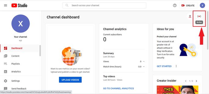youtube-Go-Live