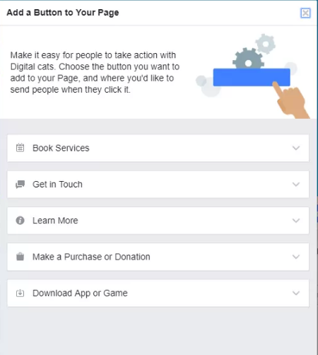 Add Buttons to your Facebook Page