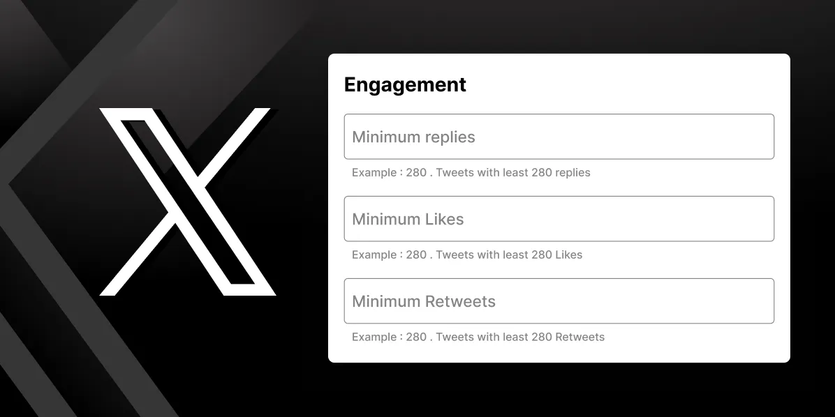 Search a Tweet With a Specific Level of Engagement