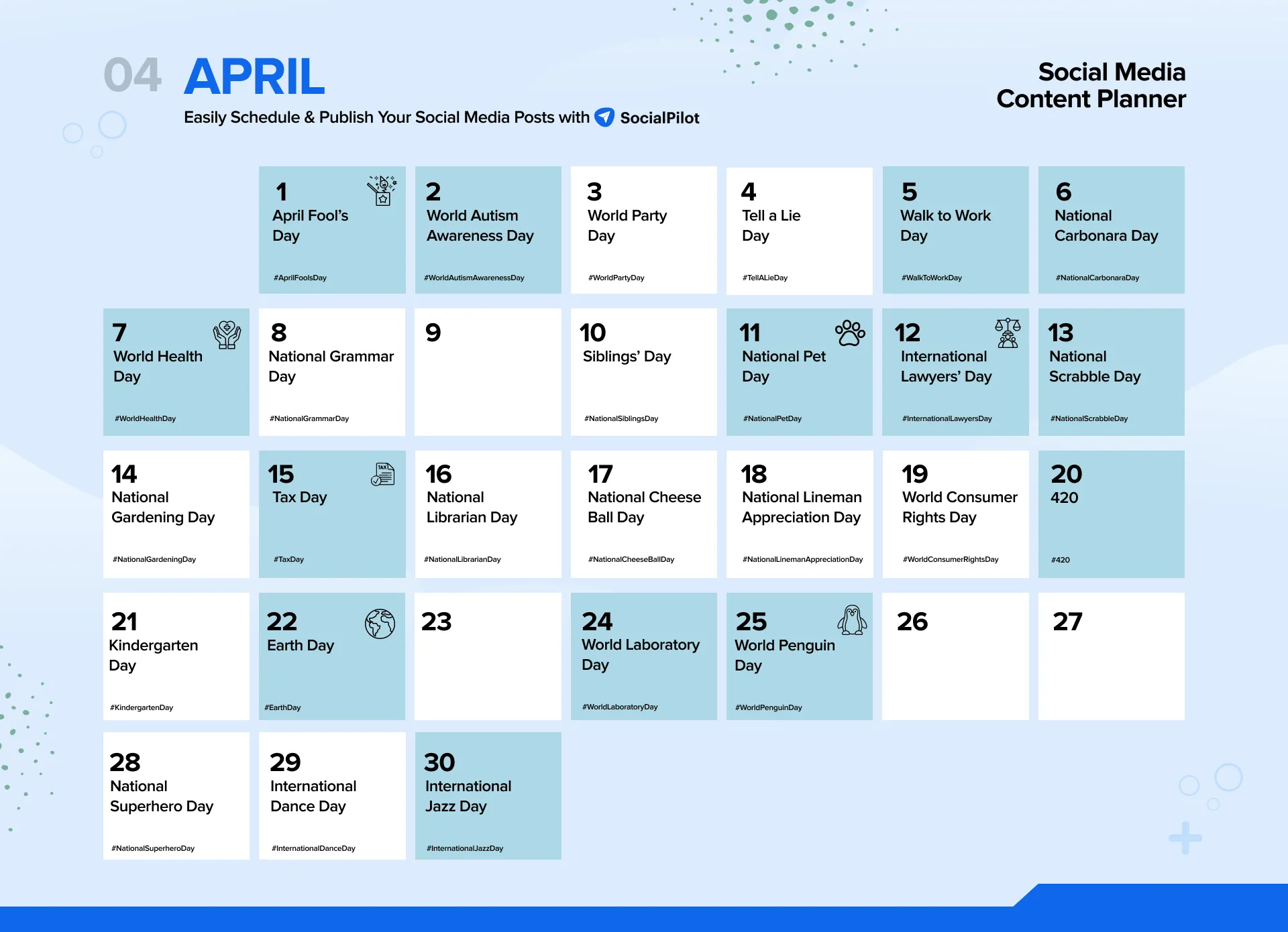 April 2024 Social Media Holidays