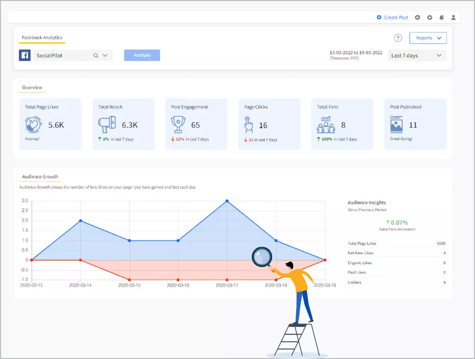 Facebook analytics and reporting tool