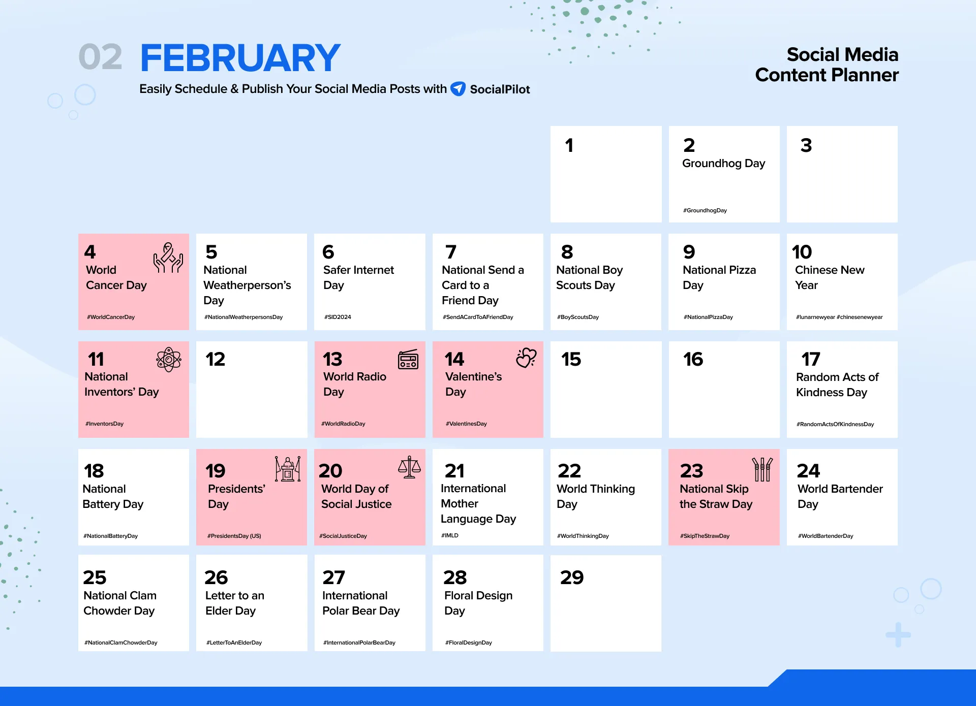 February 2024 Social Media Holidays