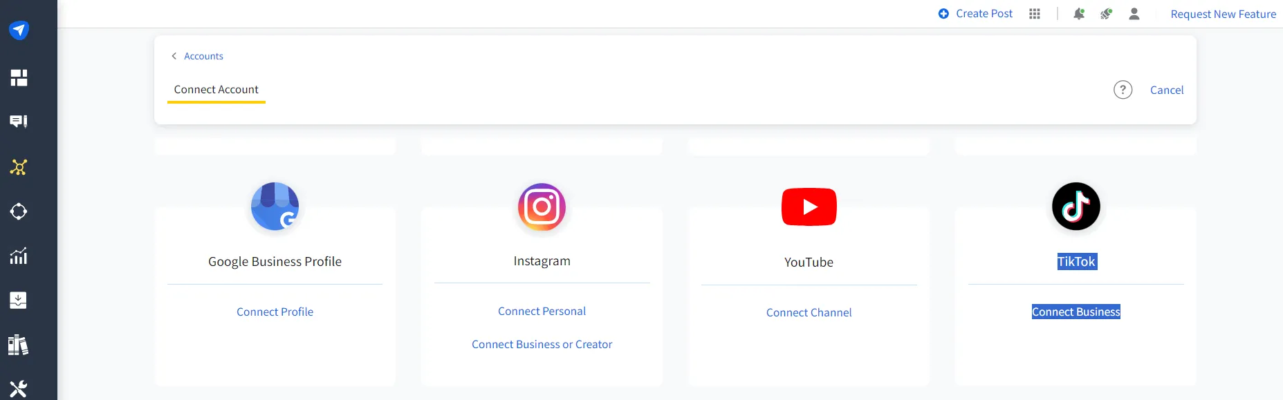 Select TikTok Platform