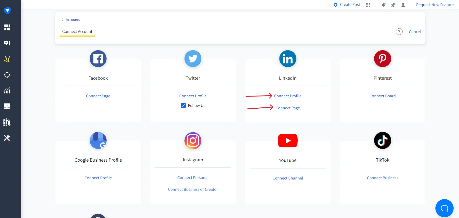 SocialPilot and Connect Accounts